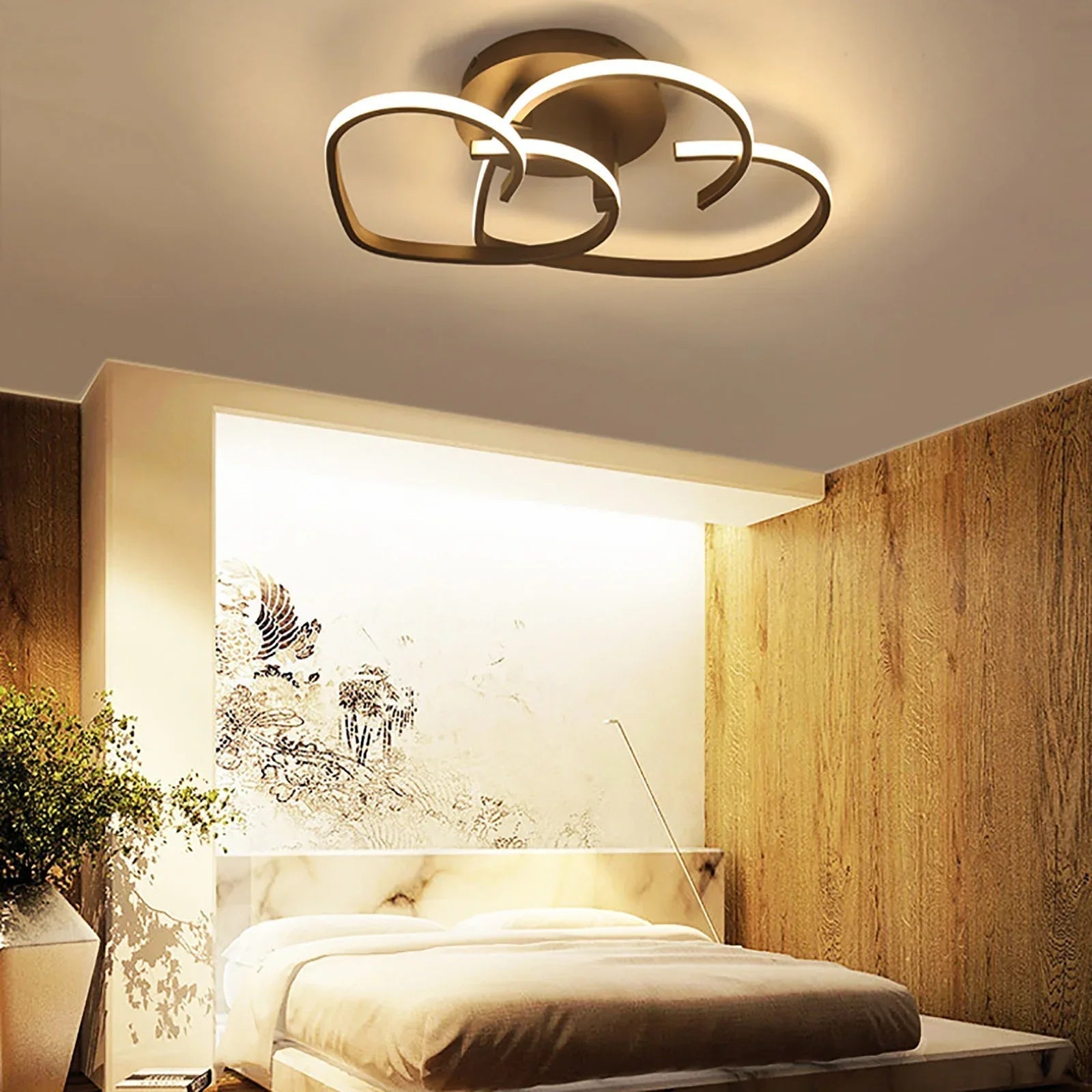 LumiHeart LED-taklampe – romantisk hjerteformet belysning for koselige rom
