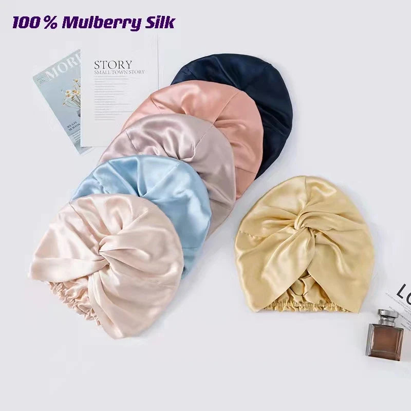 Josephine - Luksuriøs satengvridet turban hårinnpakning