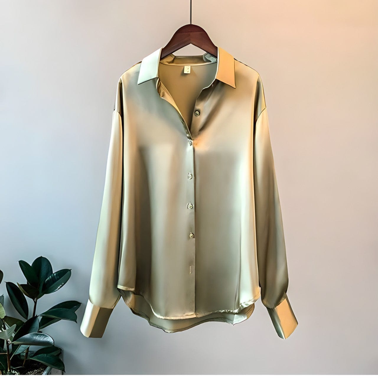 Emma er en allsidig silkebluse for moderne eleganse