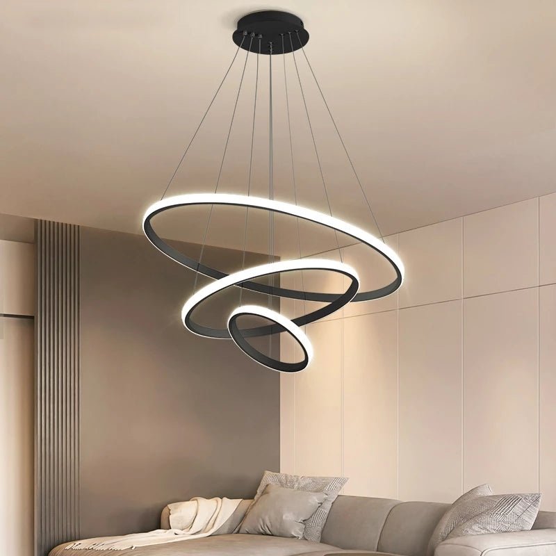 Stilig spiralformet taklampe