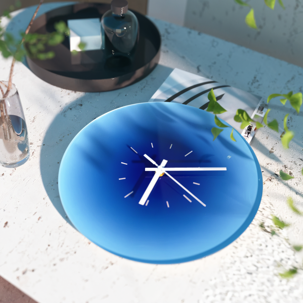 ClarityLux lydløs veggklokke - elegant, moderne klokke for stue og innredning