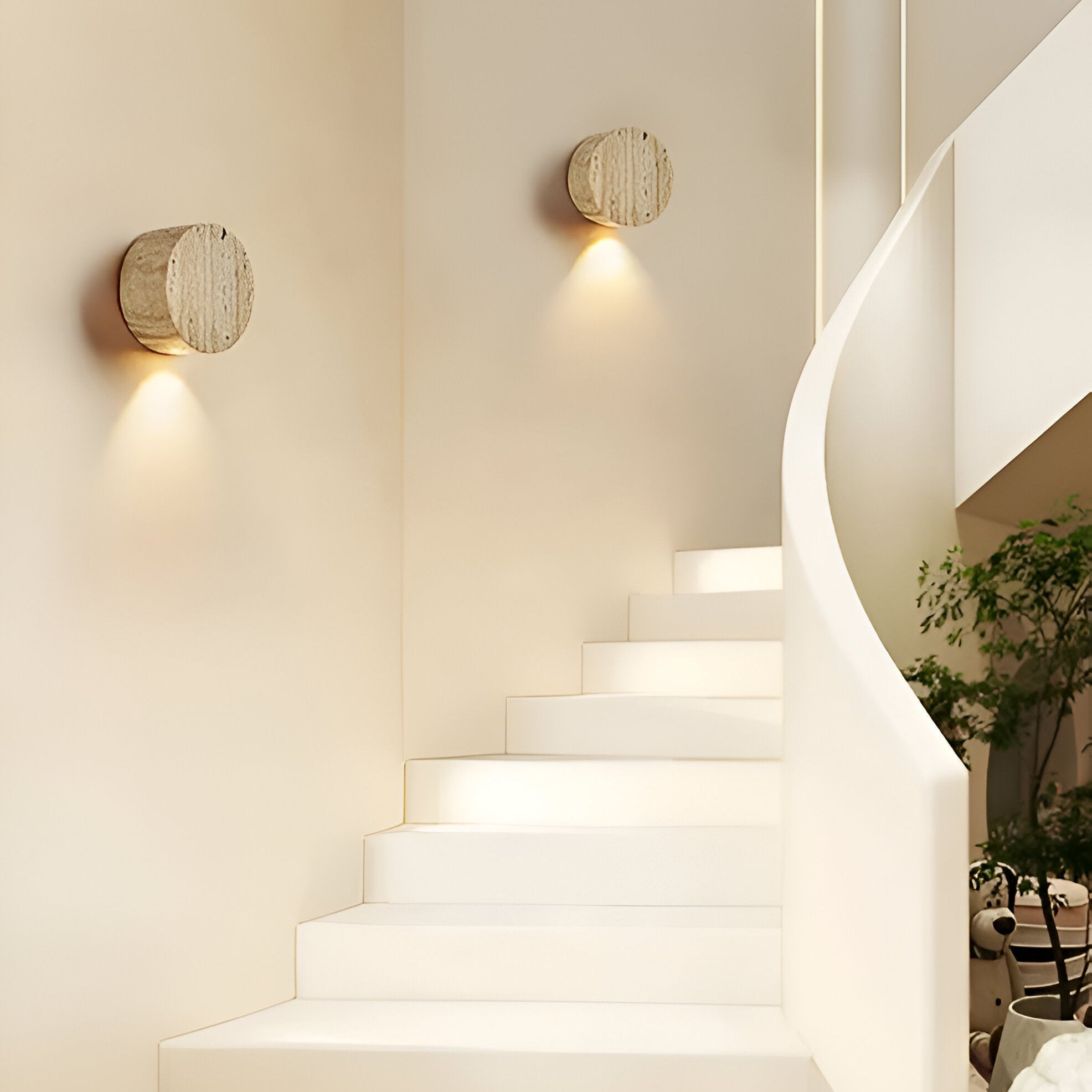 OrbGlow - Wabi-Sabi vegglampe med mykt omgivelseslys