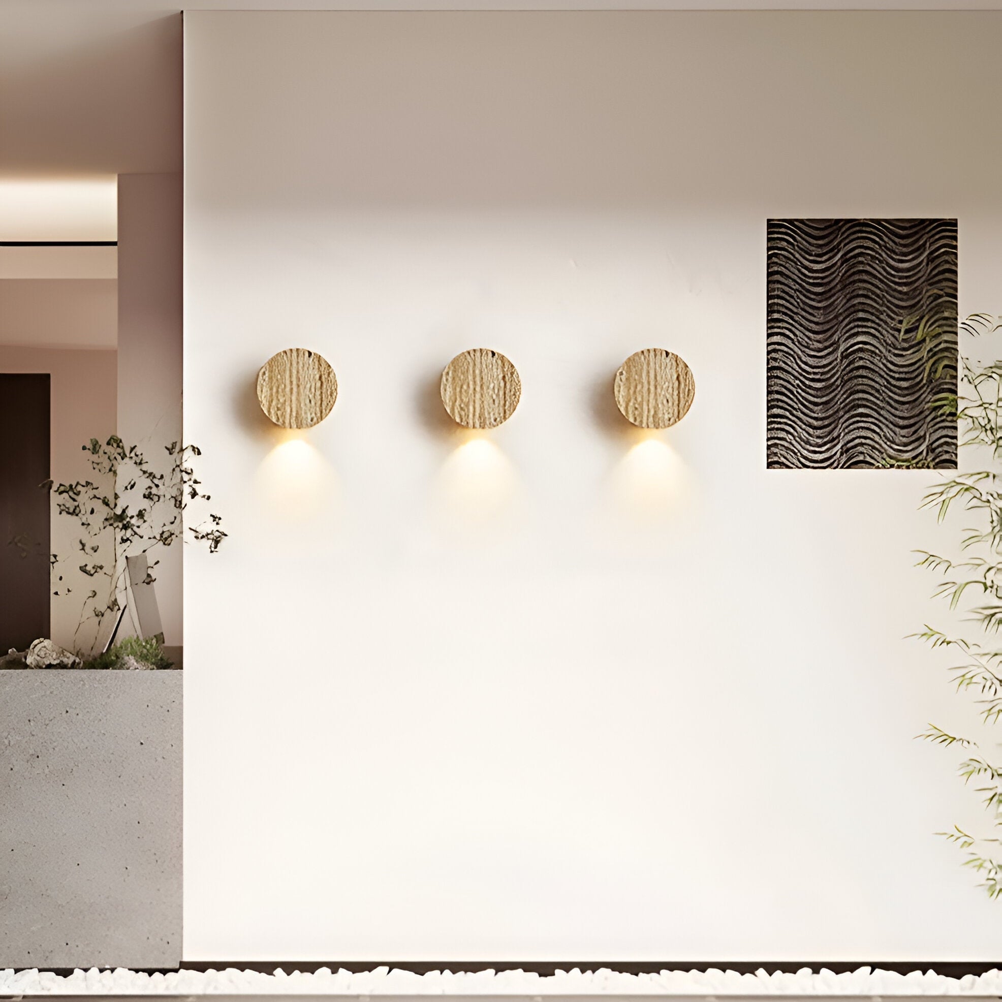 OrbGlow - Wabi-Sabi vegglampe med mykt omgivelseslys