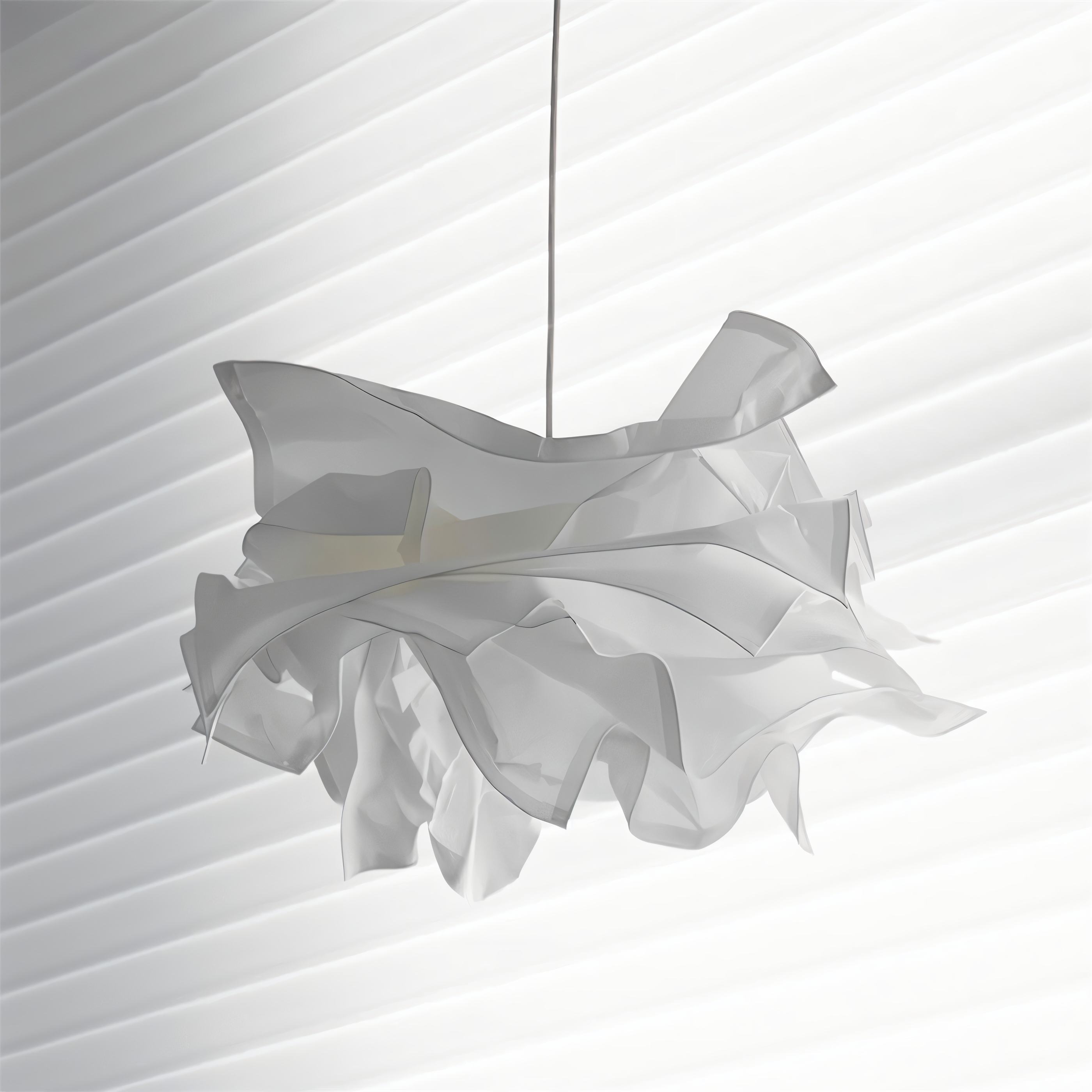 ShadeGlow – Tilpassbar pendellampe med skulpturert papirskjermdesign