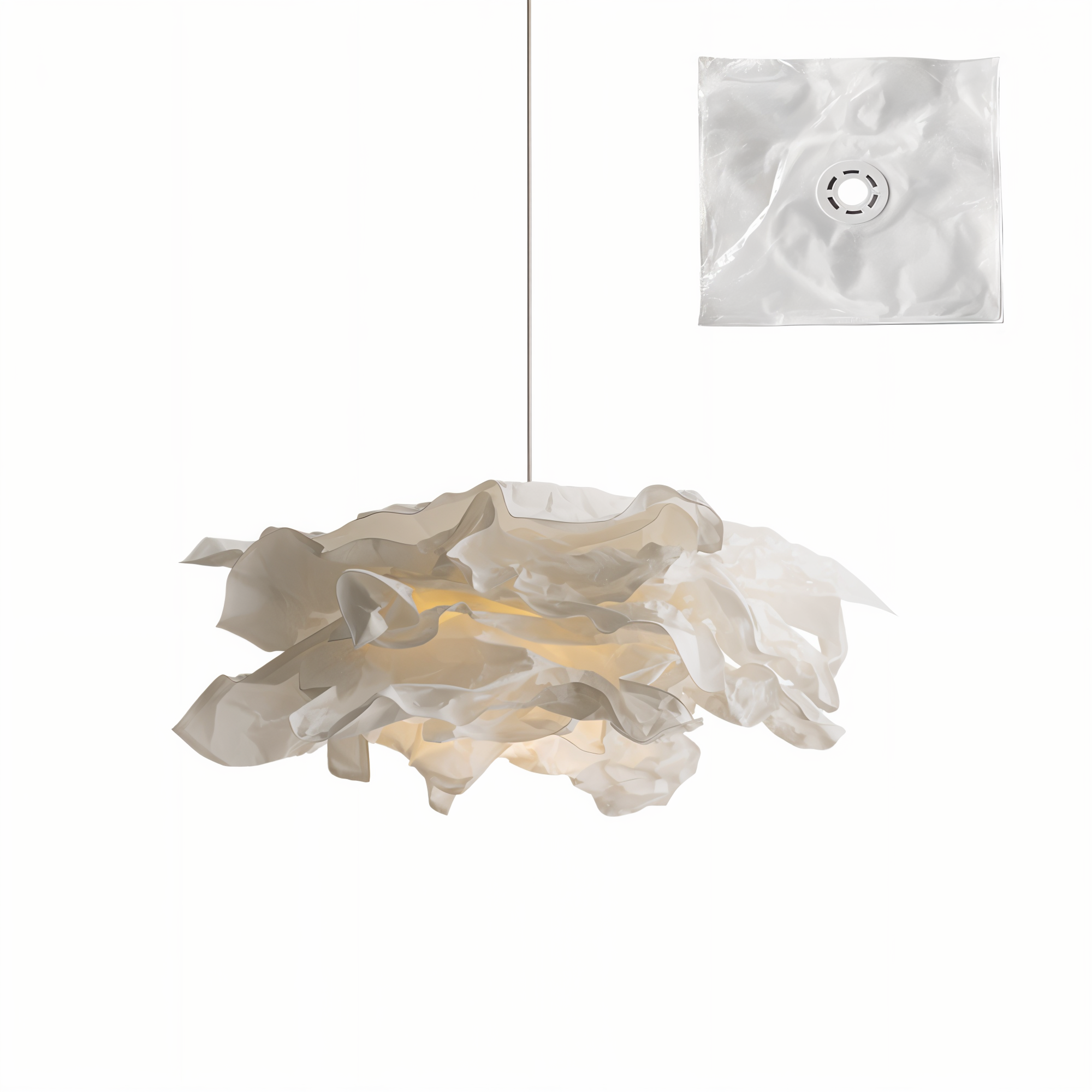 ShadeGlow – Tilpassbar pendellampe med skulpturert papirskjermdesign