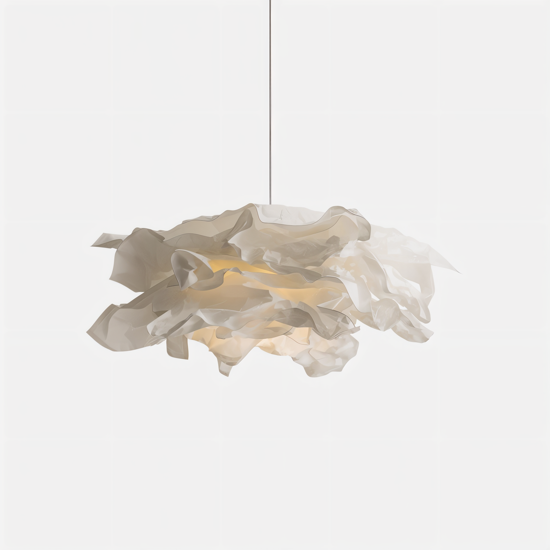 ShadeGlow – Tilpassbar pendellampe med skulpturert papirskjermdesign