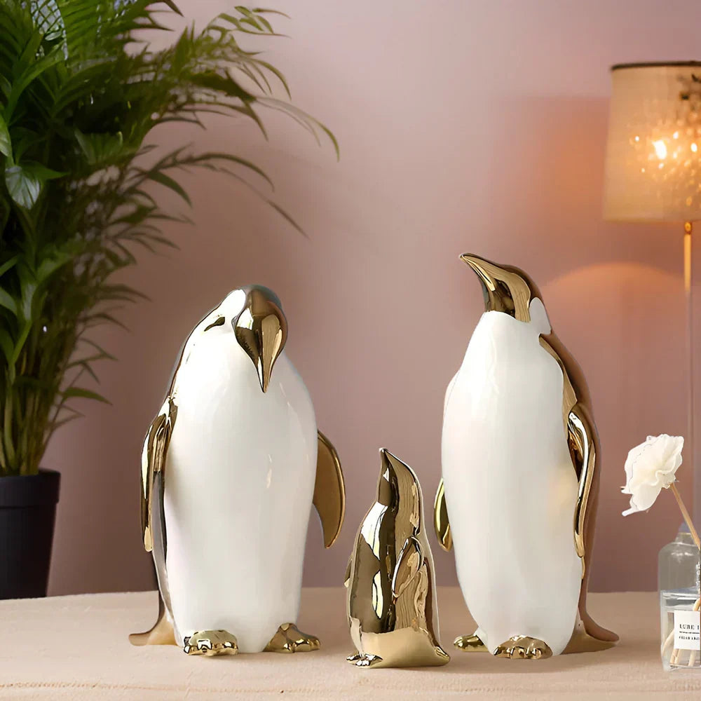 ArcticElegance pingvinfigur – moderne skulptur