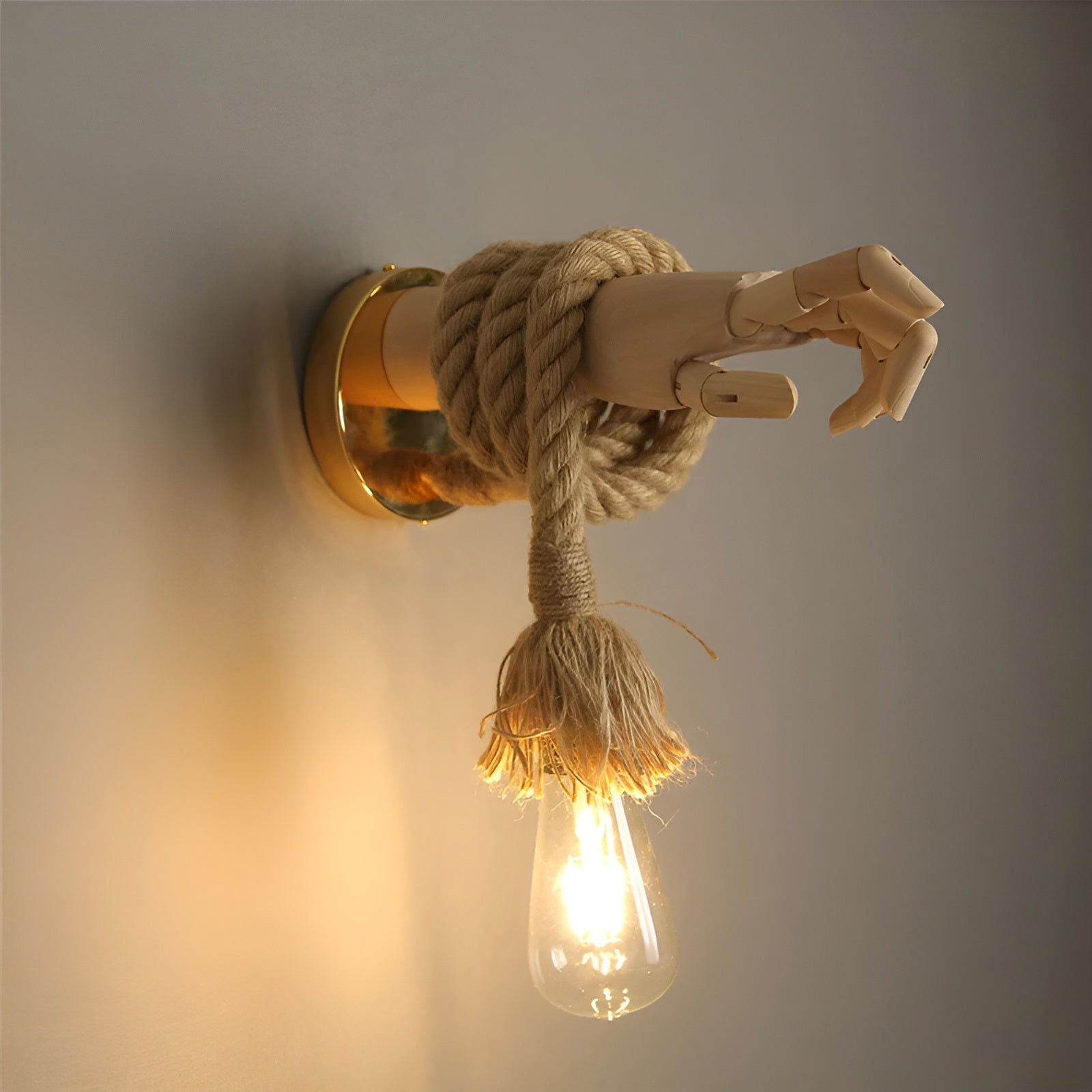 Rope - Rustikk vegglampe med tidløs design