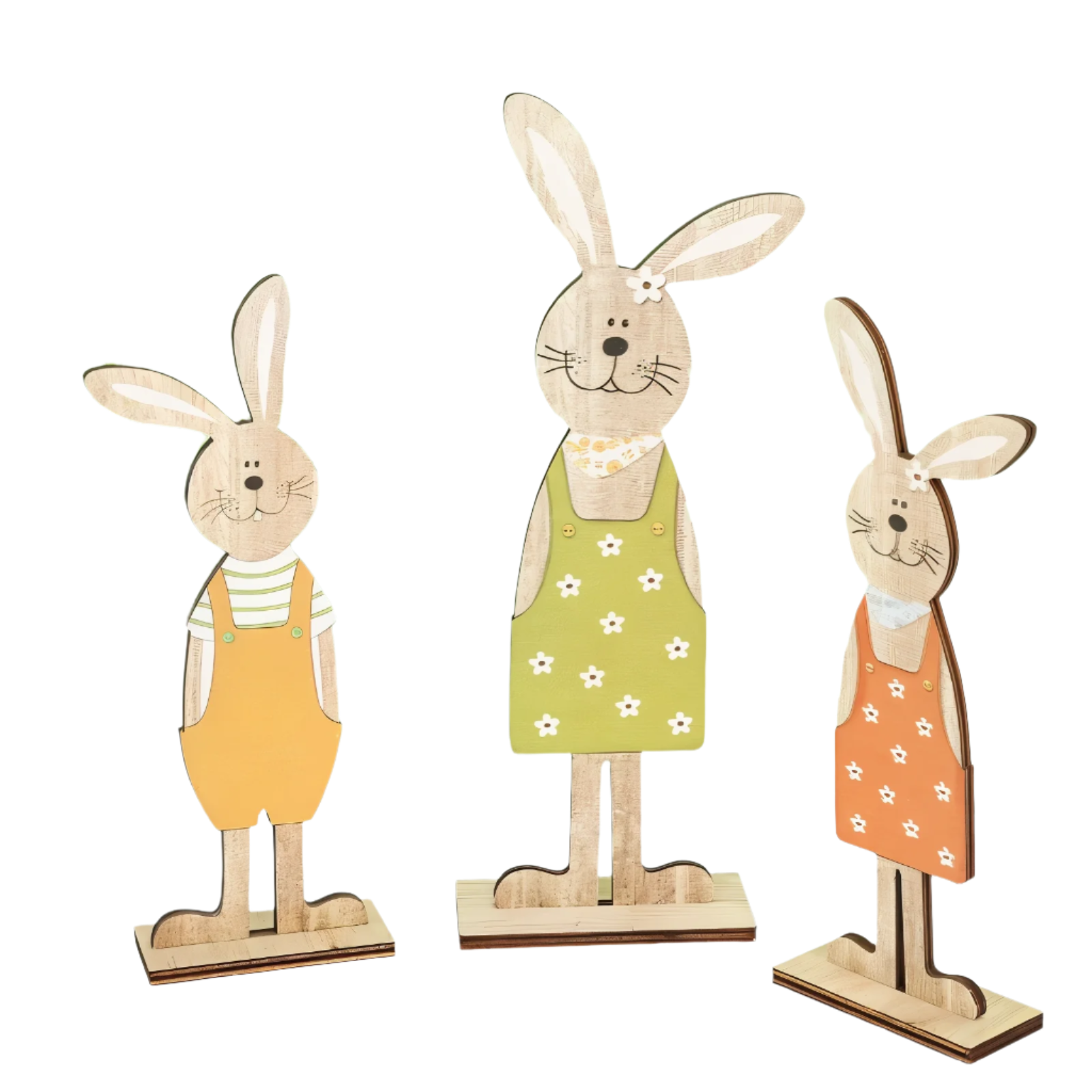Håndlagde kaninfigurer
