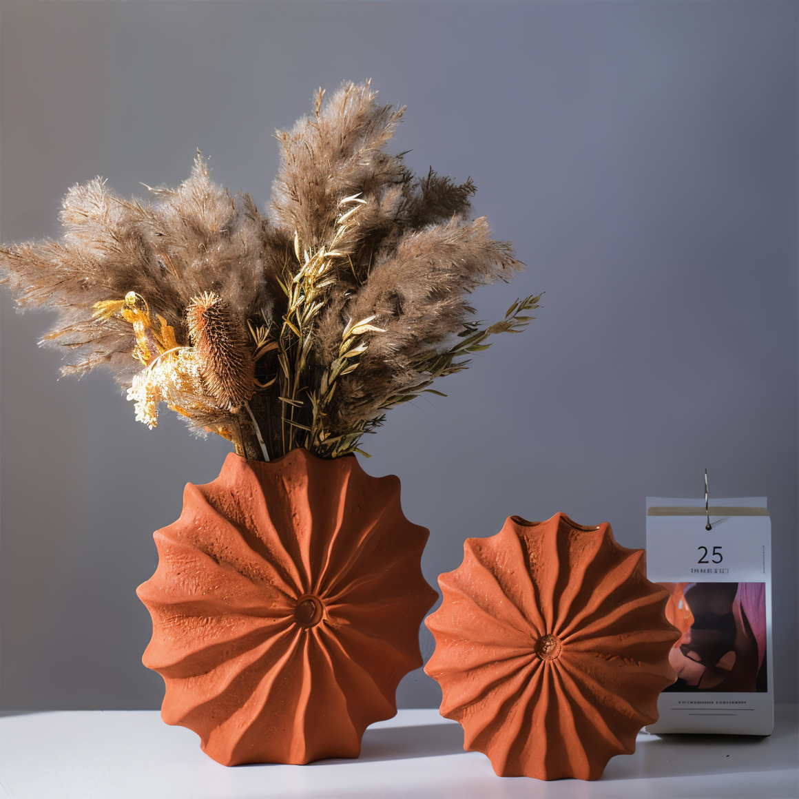 Foldedesign - Geometrisk Retro Vase
