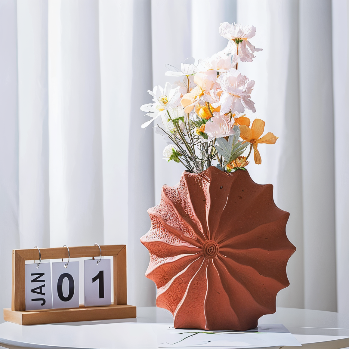 Foldedesign - Geometrisk Retro Vase