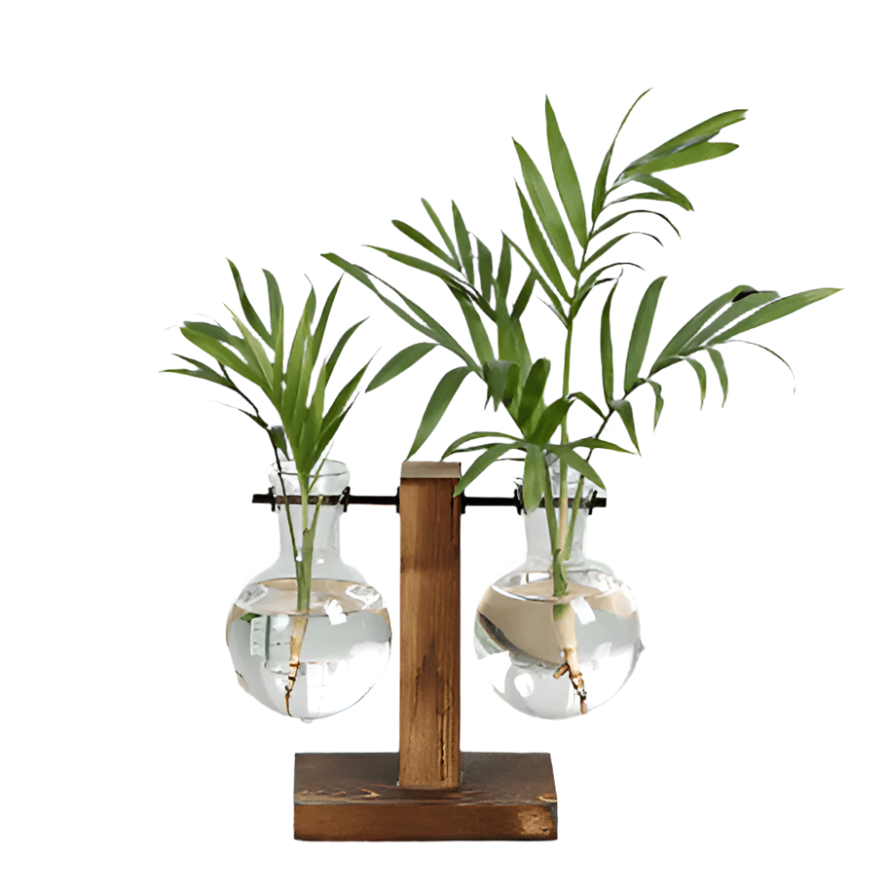 RootRise – Moderne plantestativ i tre og glass