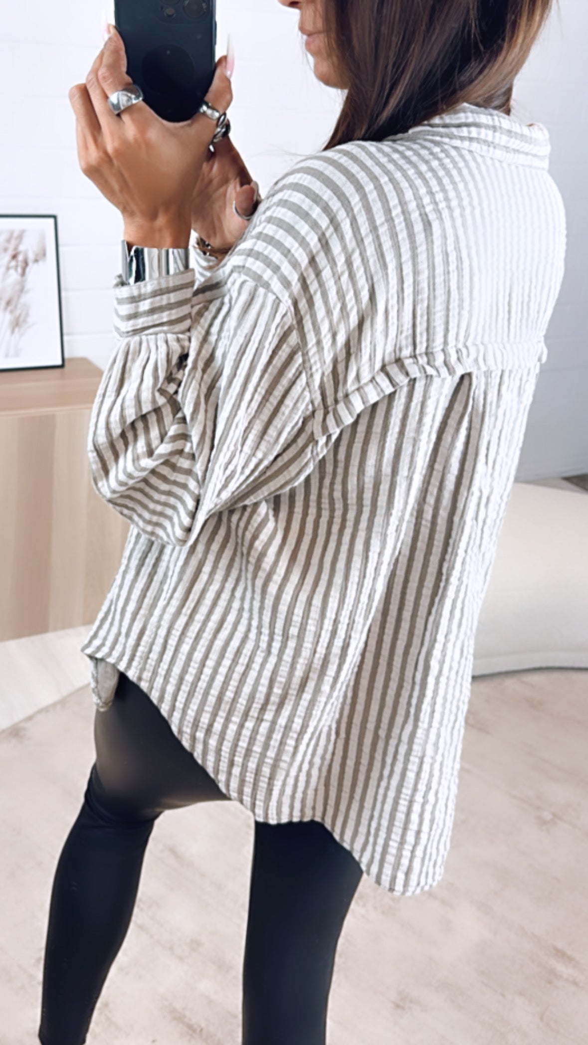 Camilla - Oversize bluse med striper