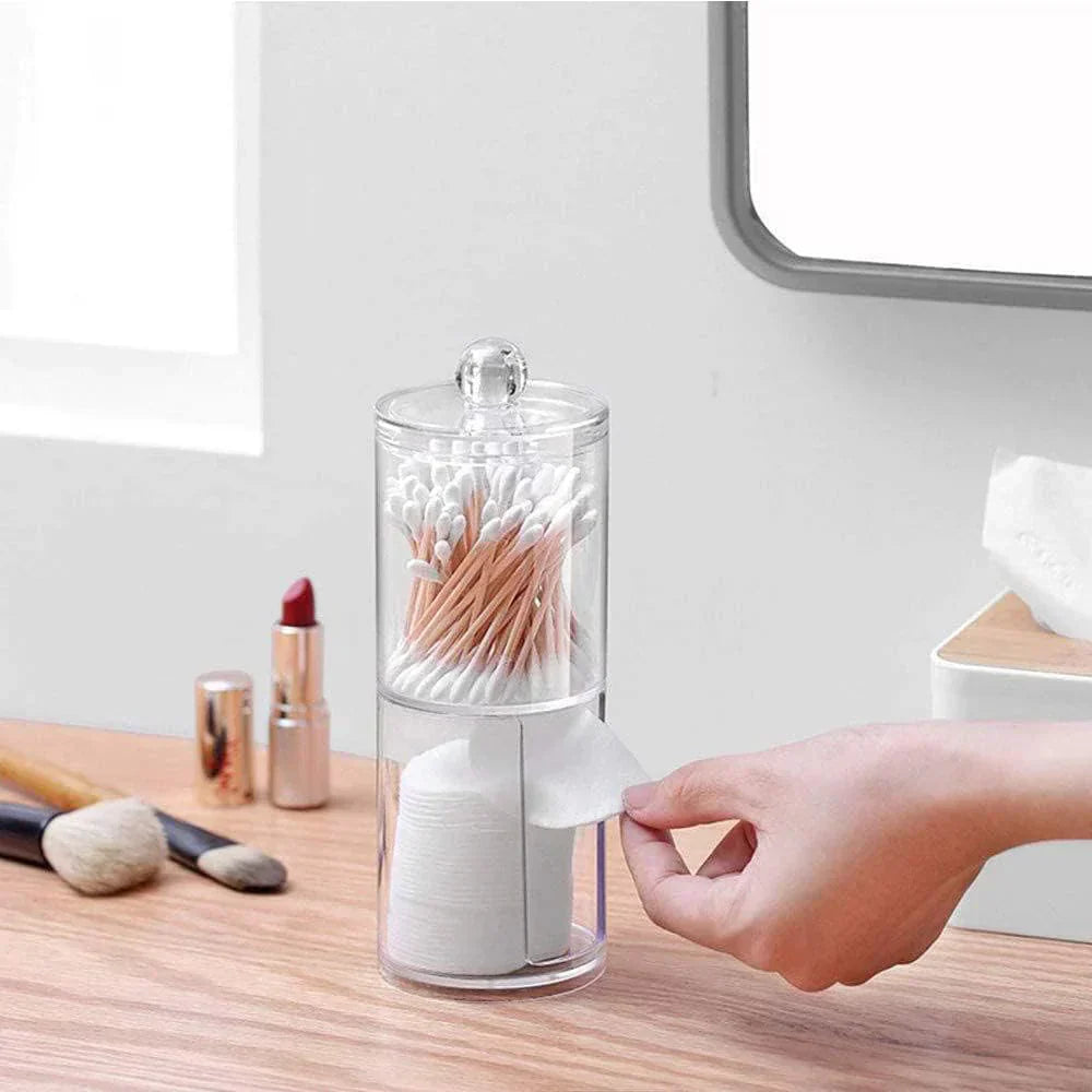 DuoCotton smart dispenser for bomullspinne – praktisk og plassbesparende oppbevaring