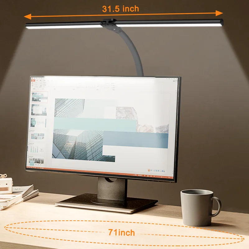 FlexiGlow – LED-skrivebordslampe med dobbelt hode