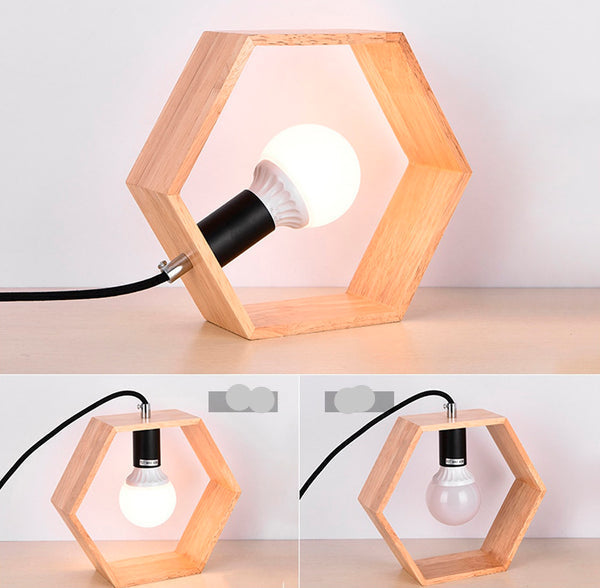 ModernMinimal - Geometriske aksentlamper i tre