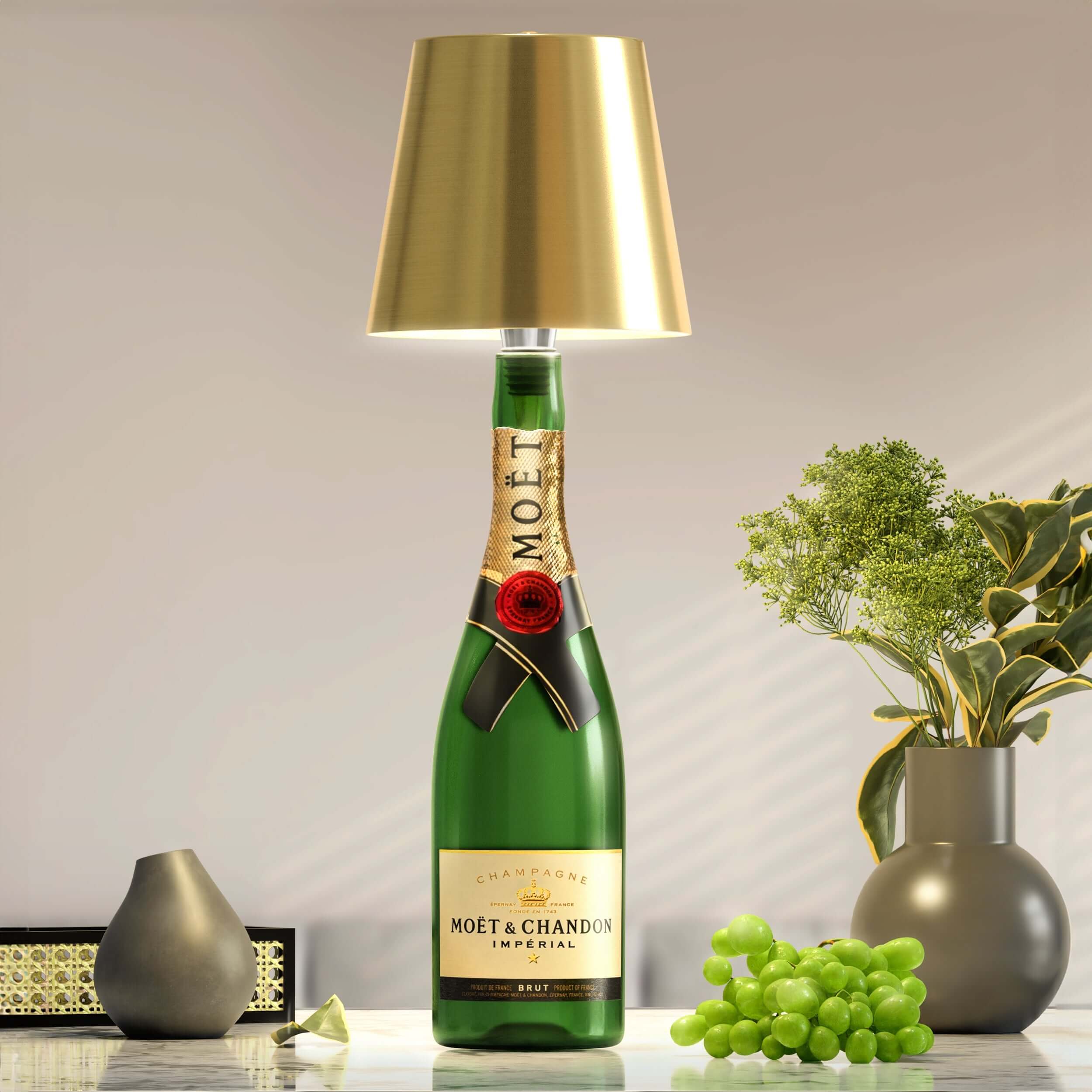 LumiFlaske Elegant LED-flaskelampe for bærekraftig innredning