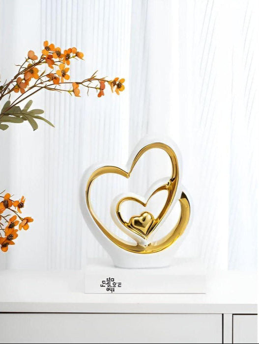 HeartDecor - Unik dobbel hjerteskulptur