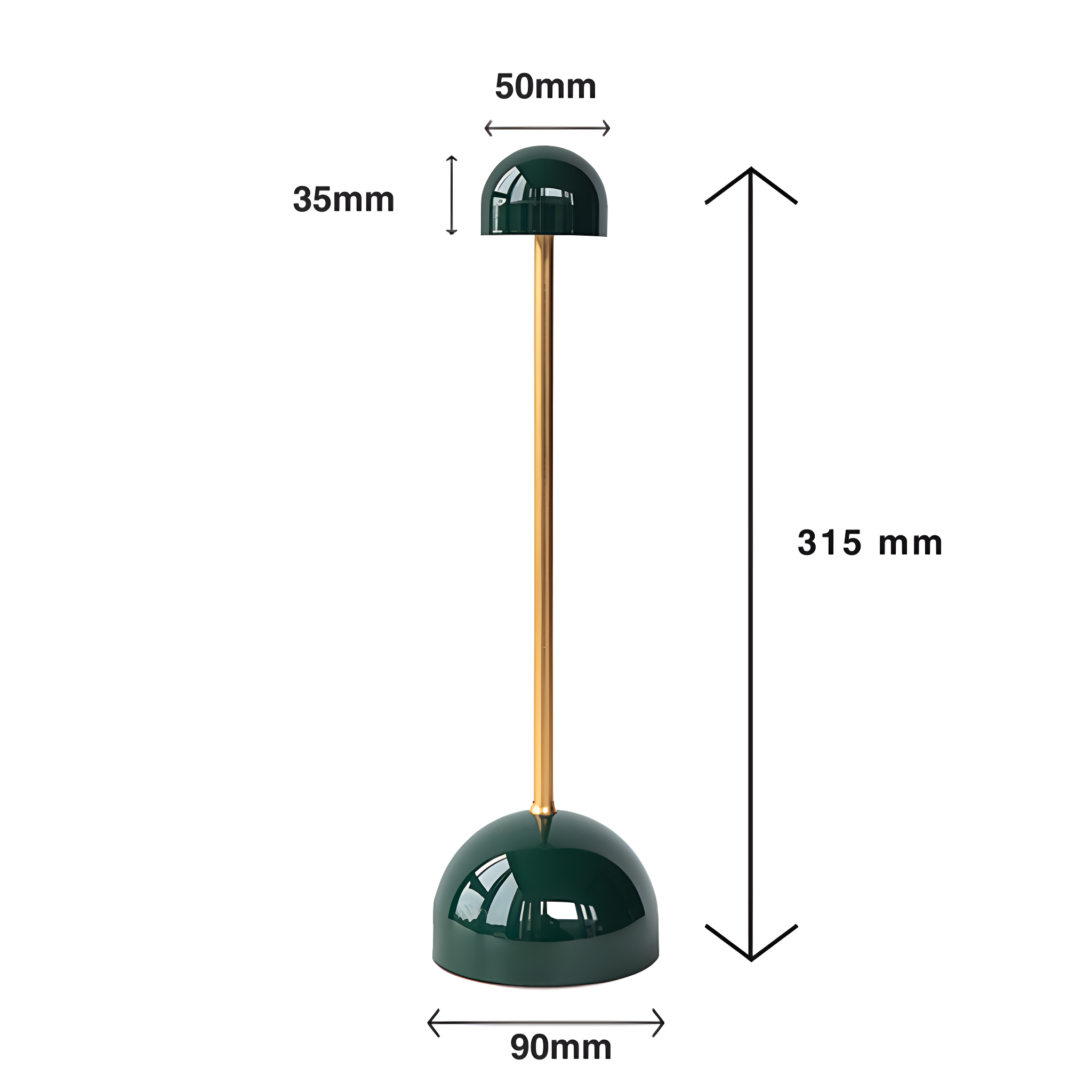 GlowFlex trådløslampe for bord