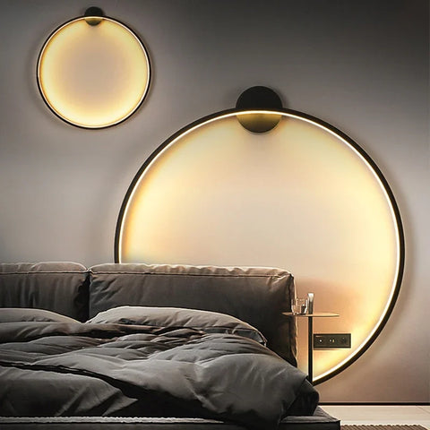 Glow Enkel og elegant rund vegglampe