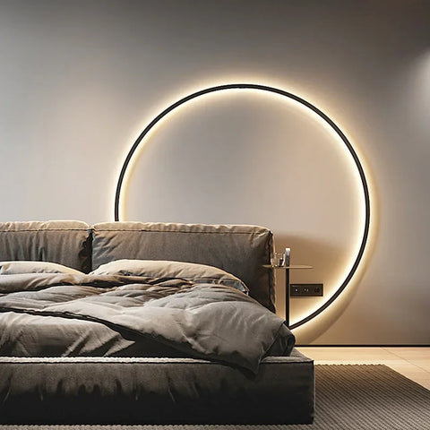 Glow Enkel og elegant rund vegglampe