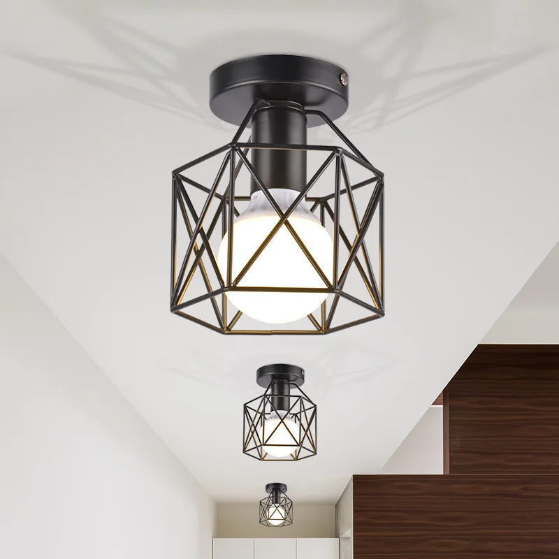 GeoLume - Moderne industriell innfelt taklampe