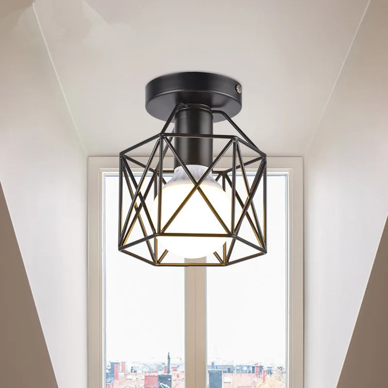 GeoLume - Moderne industriell innfelt taklampe