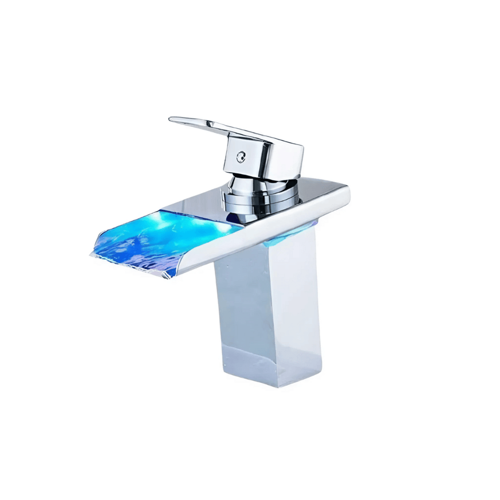 AquaGlow – Vask i vannfallsstil med innebygd LED-belysning
