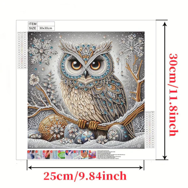 LumiOwl - Diamantsett for maling av briljante ugler