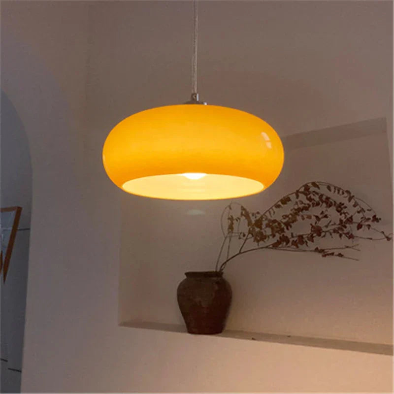 LumiOval - Elegant pendellampe i slankt, ovalt glass