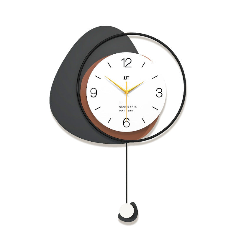 TimeSwing - Moderne geometrisk pendelveggklokke