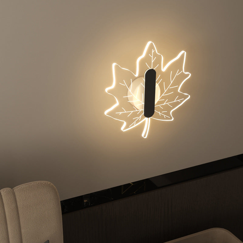 Moderne Leaf Nordic LED-vegglampe for en koselig atmosfære