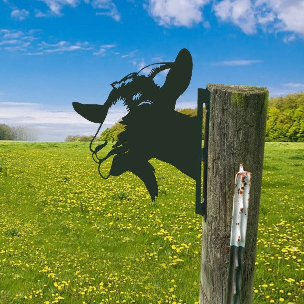 WildPost - Gjerdetoppere med dyresilhuett i metall