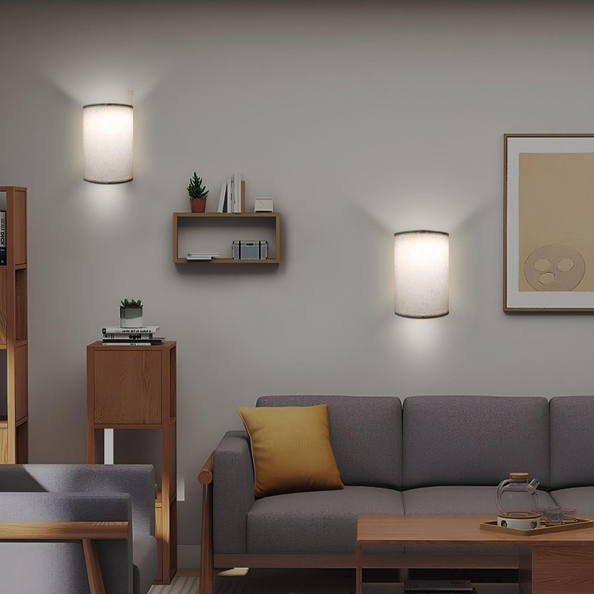 GlowForma - Minimalistiske vegglamper i stoff