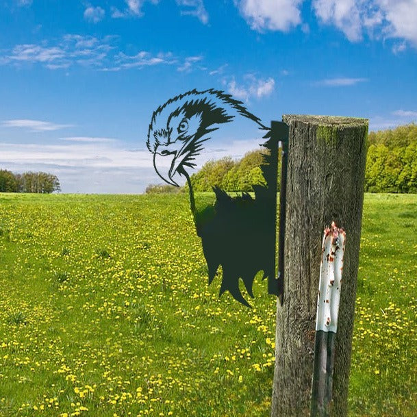 WildPost - Gjerdetoppere med dyresilhuett i metall
