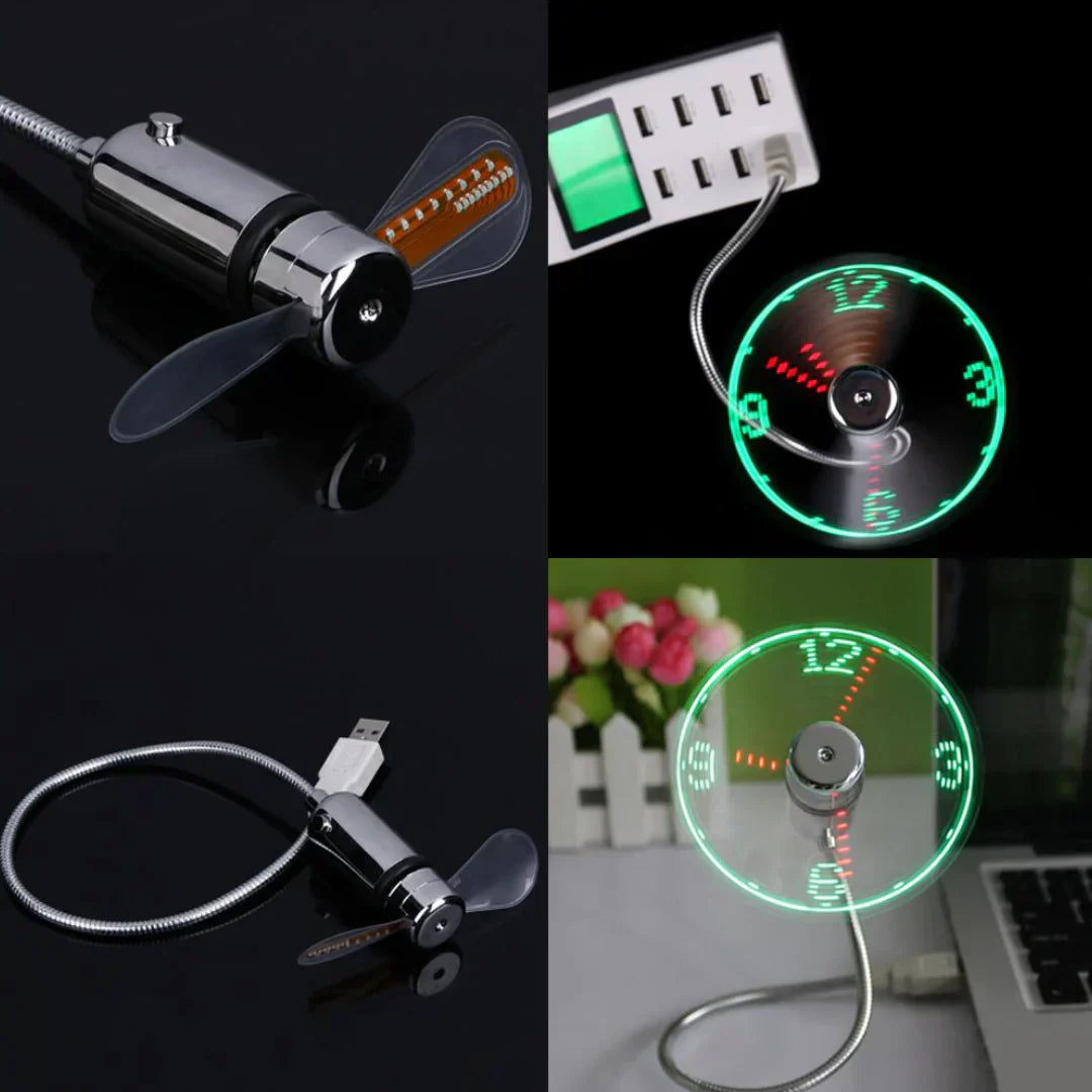 TimeBreeze - USB LED-klokkevifte