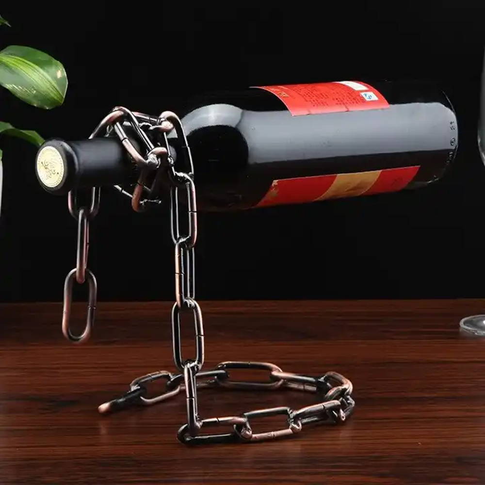 LuxeVibe Elegant vinflaskeholder for stilfull hjeminnredning