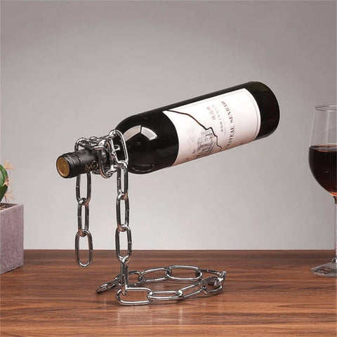 LuxeVibe Elegant vinflaskeholder for stilfull hjeminnredning