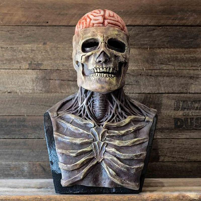 Dødens skygge - ultrarealistisk halloween-skeletkostume