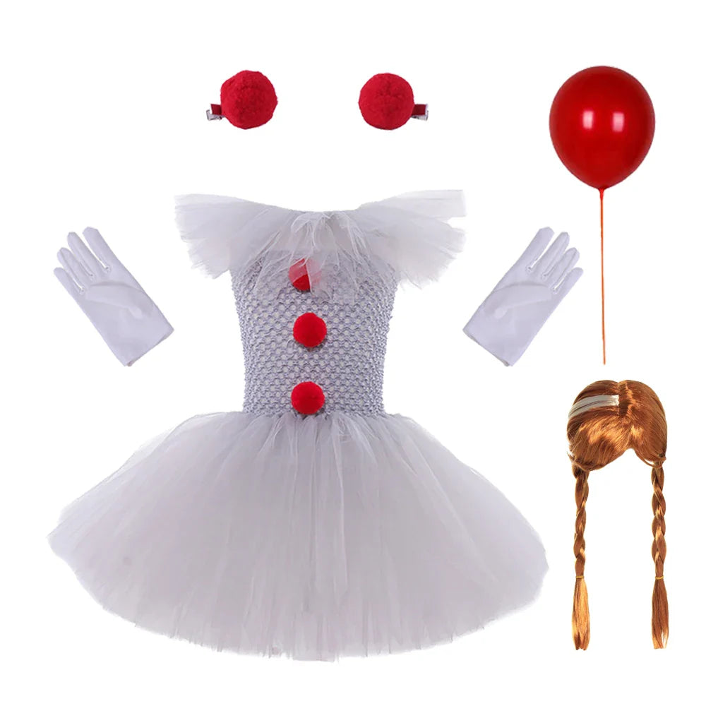 Charlotte Creepy Clown Tutu-kjole