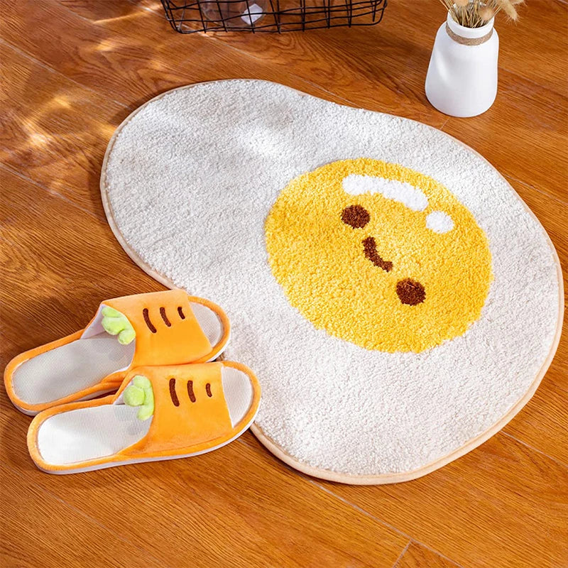 SunnySide Up - Myk stekt egg tegneserie badematte