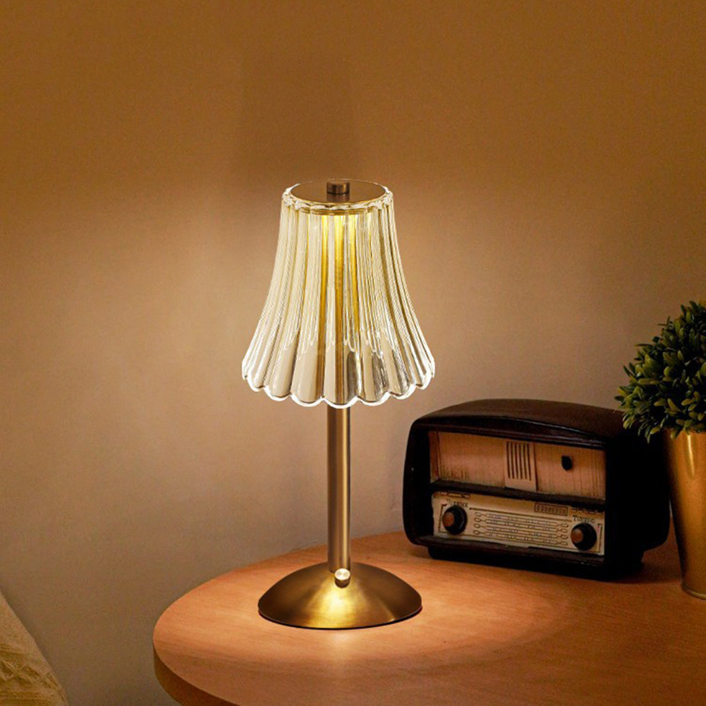 Elegant krystallbordlampe