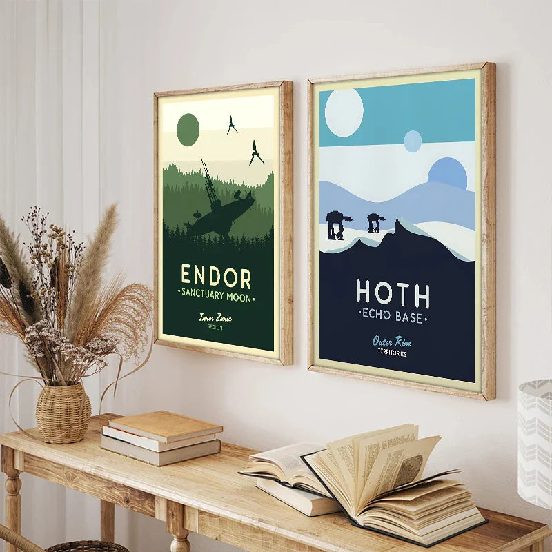 GalacticGetaways - Klassisk Star Wars-reiseplakat