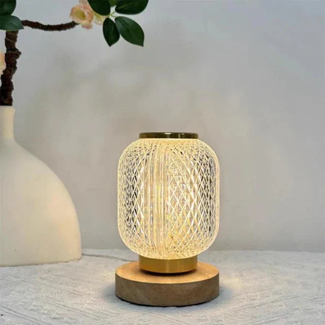 LuxeGlow - Elegant bordlampe med berøringskontroll i krystall