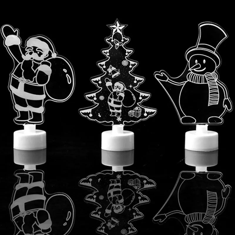 FrostyGlow - fargerike LED-snømannlys