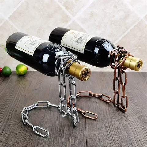 LuxeVibe Elegant vinflaskeholder for stilfull hjeminnredning