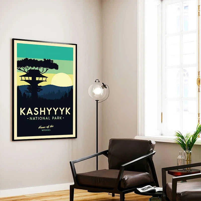 GalacticGetaways - Klassisk Star Wars-reiseplakat