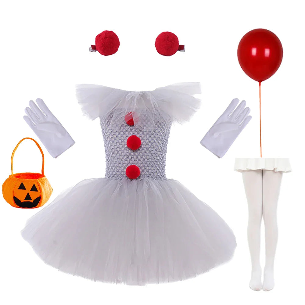 Charlotte Creepy Clown Tutu-kjole