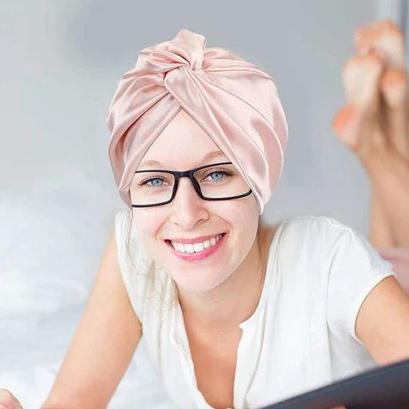 Josephine - Luksuriøs satengvridet turban hårinnpakning