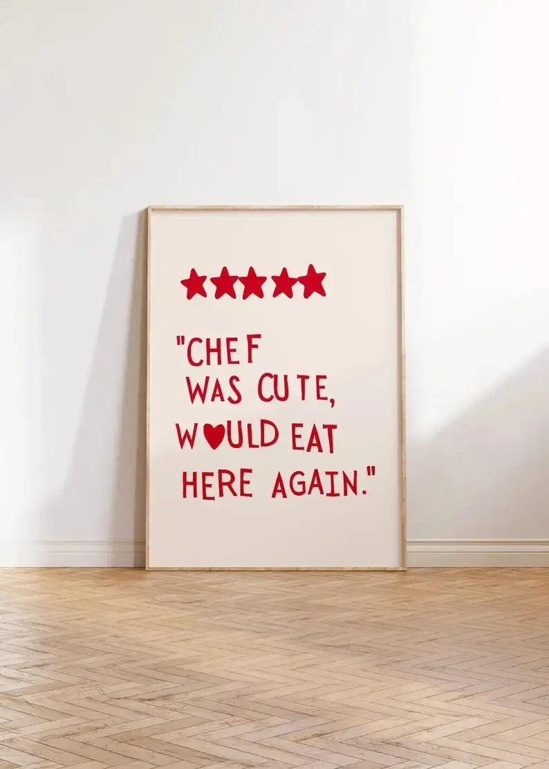 KitchenWhimsy - Leken veggdekor med matplakater